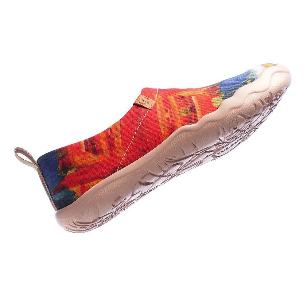 -Color Zone- Art Canvas Loafers for Women