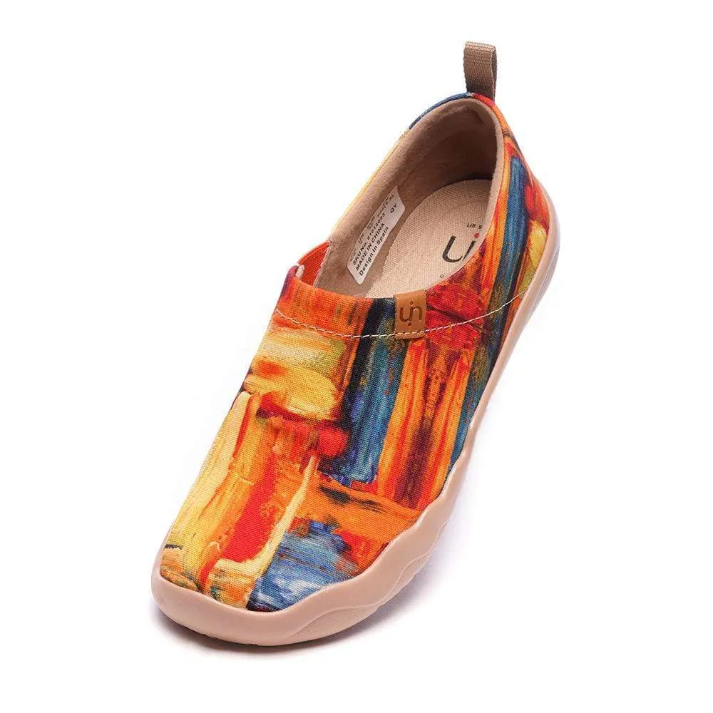 -Color Zone- Art Canvas Loafers for Women