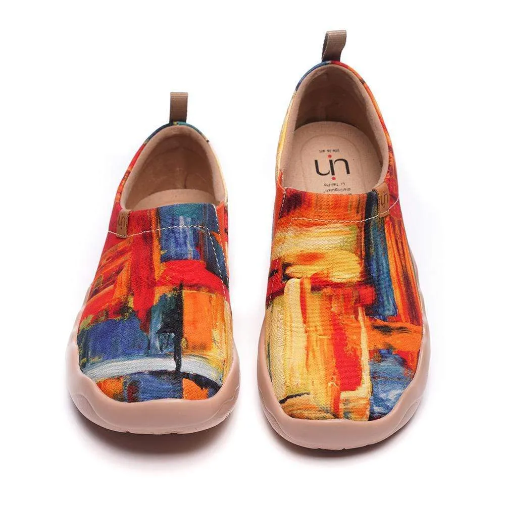 -Color Zone- Art Canvas Loafers for Women