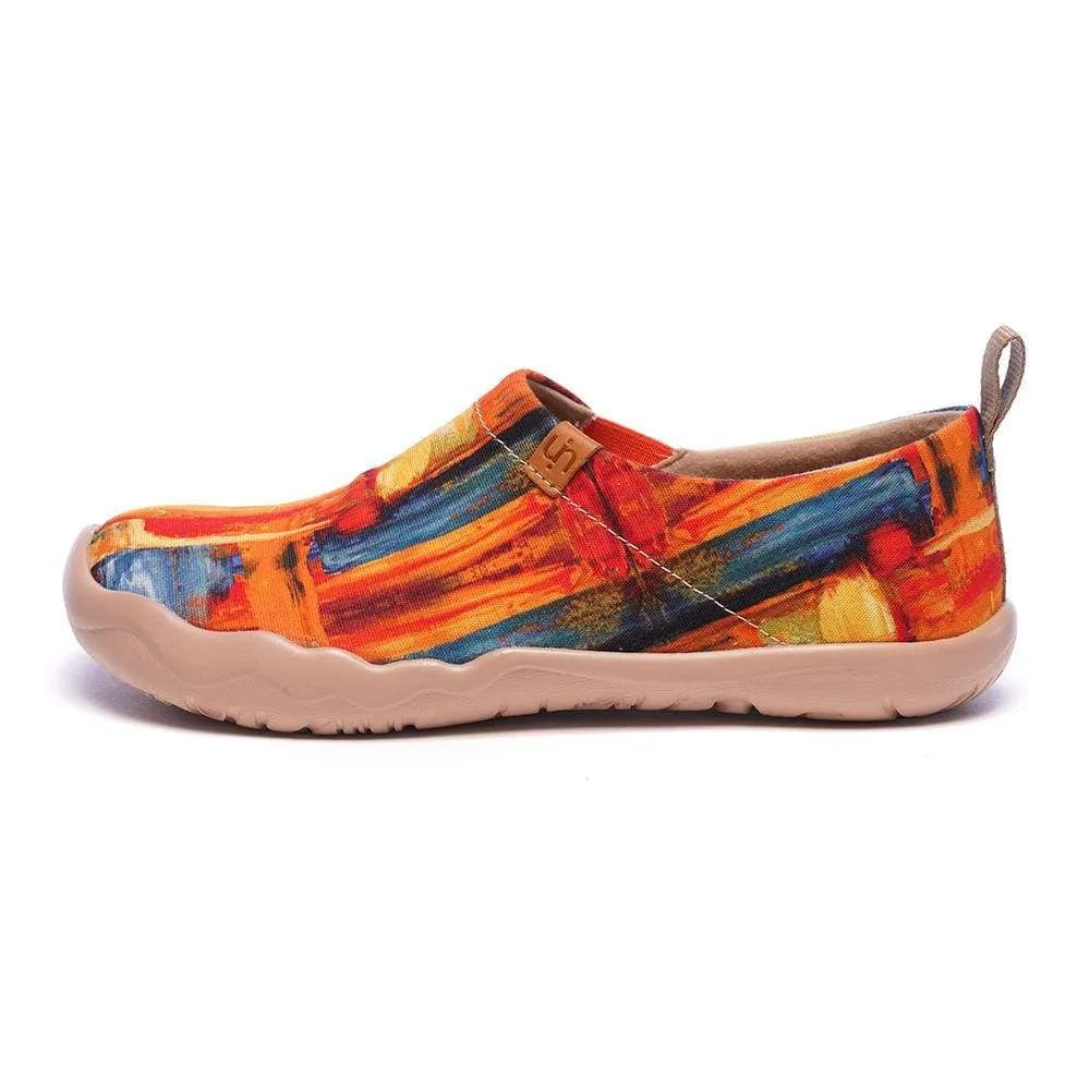 -Color Zone- Art Canvas Loafers for Women