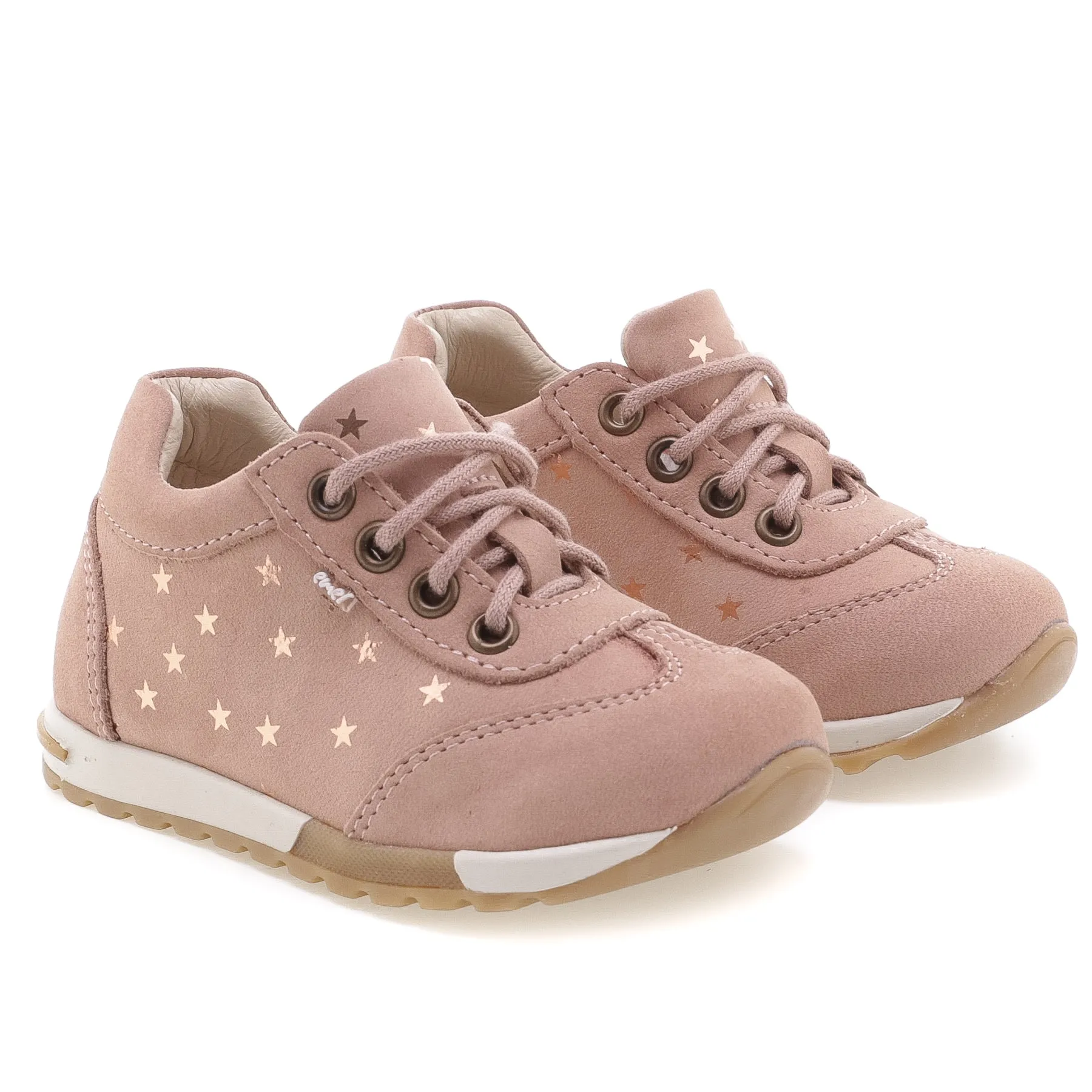 (2176-19) Emel light pink stars Trainers