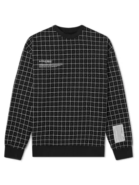 A-COLD-WALL* Grid Print Crewneck Black L