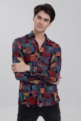 Abstract Block Multicolour Shirt