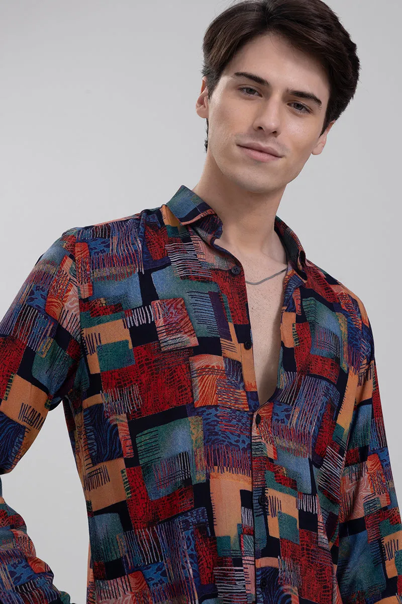 Abstract Block Multicolour Shirt