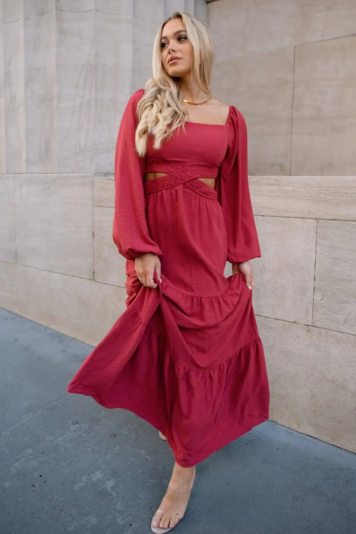 Amara Rose Cut Out Maxi Dress - Final Sale