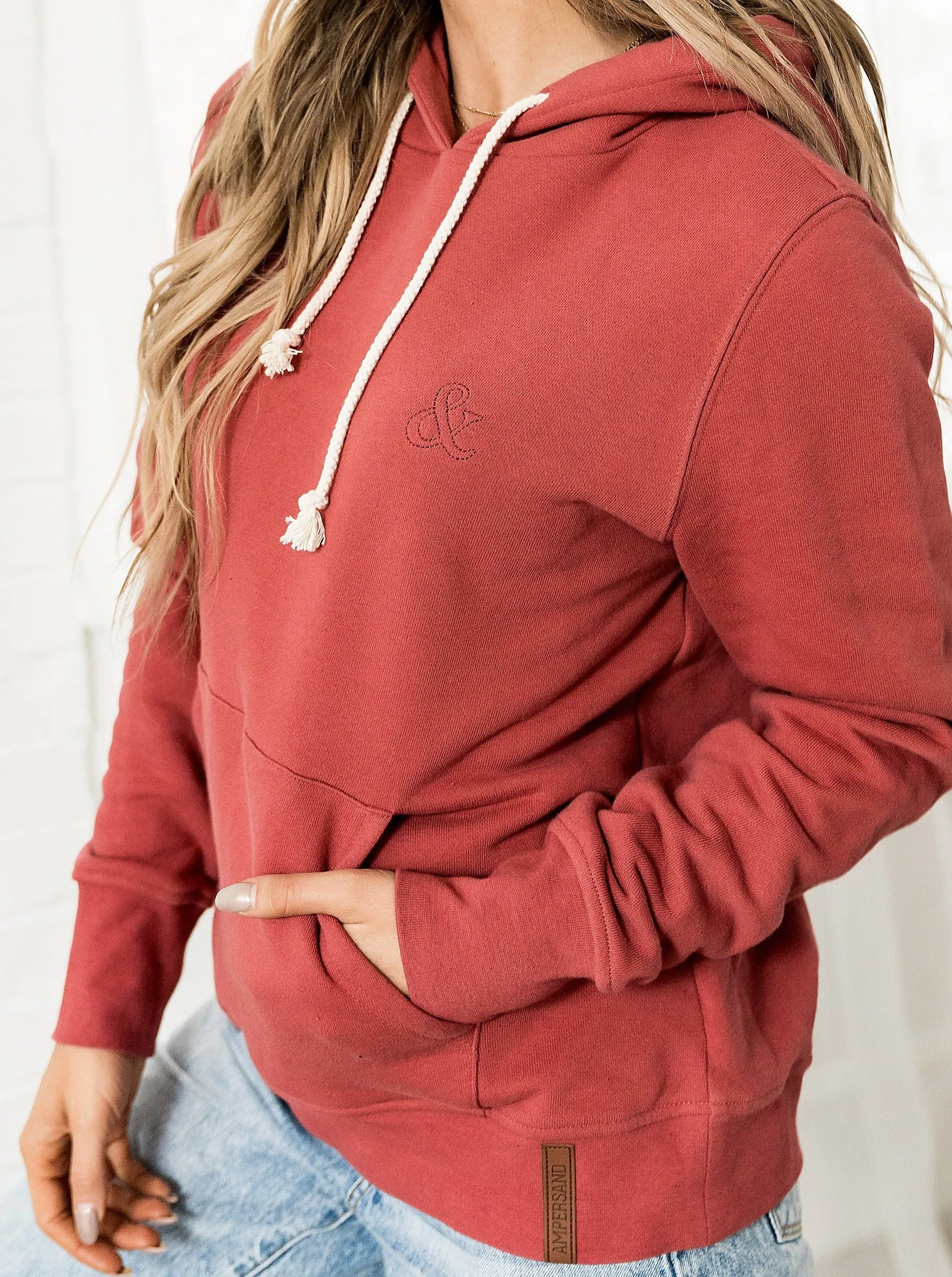 Ampersand Ave Strawberry Staple Hooded Sweatshirt