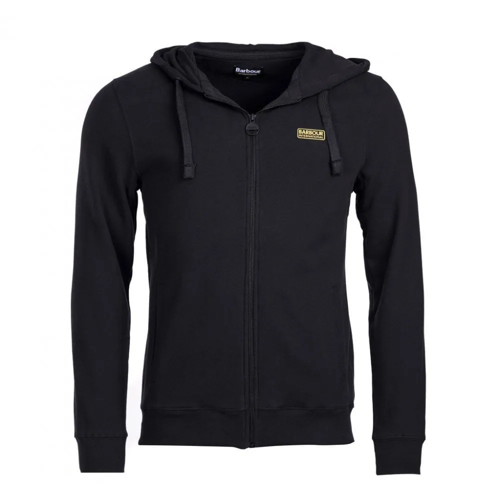 Barbour International Mens Essential  Zip Hoodie - Black