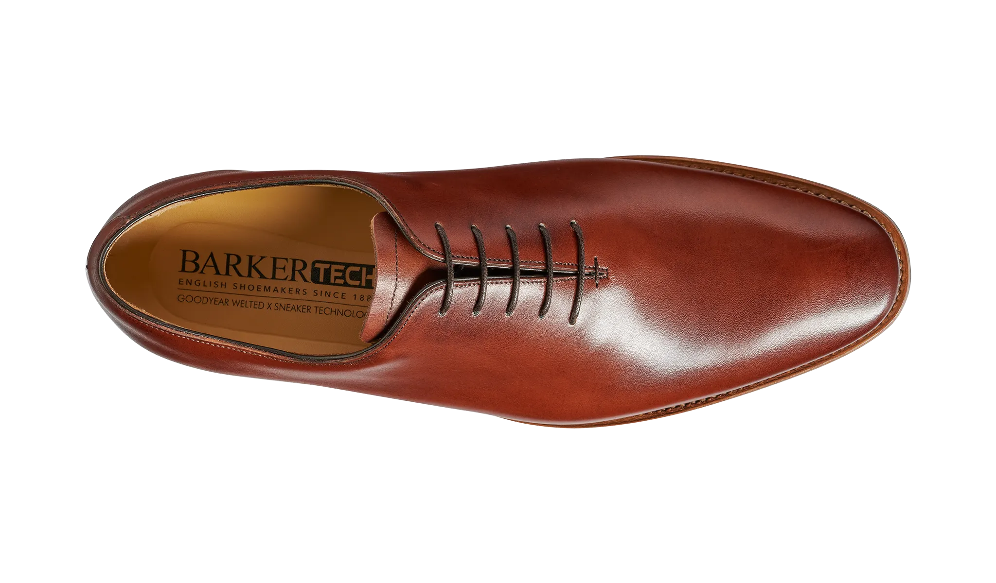 Barker Armstrong smart whole cut Oxford - Chestnut Calf