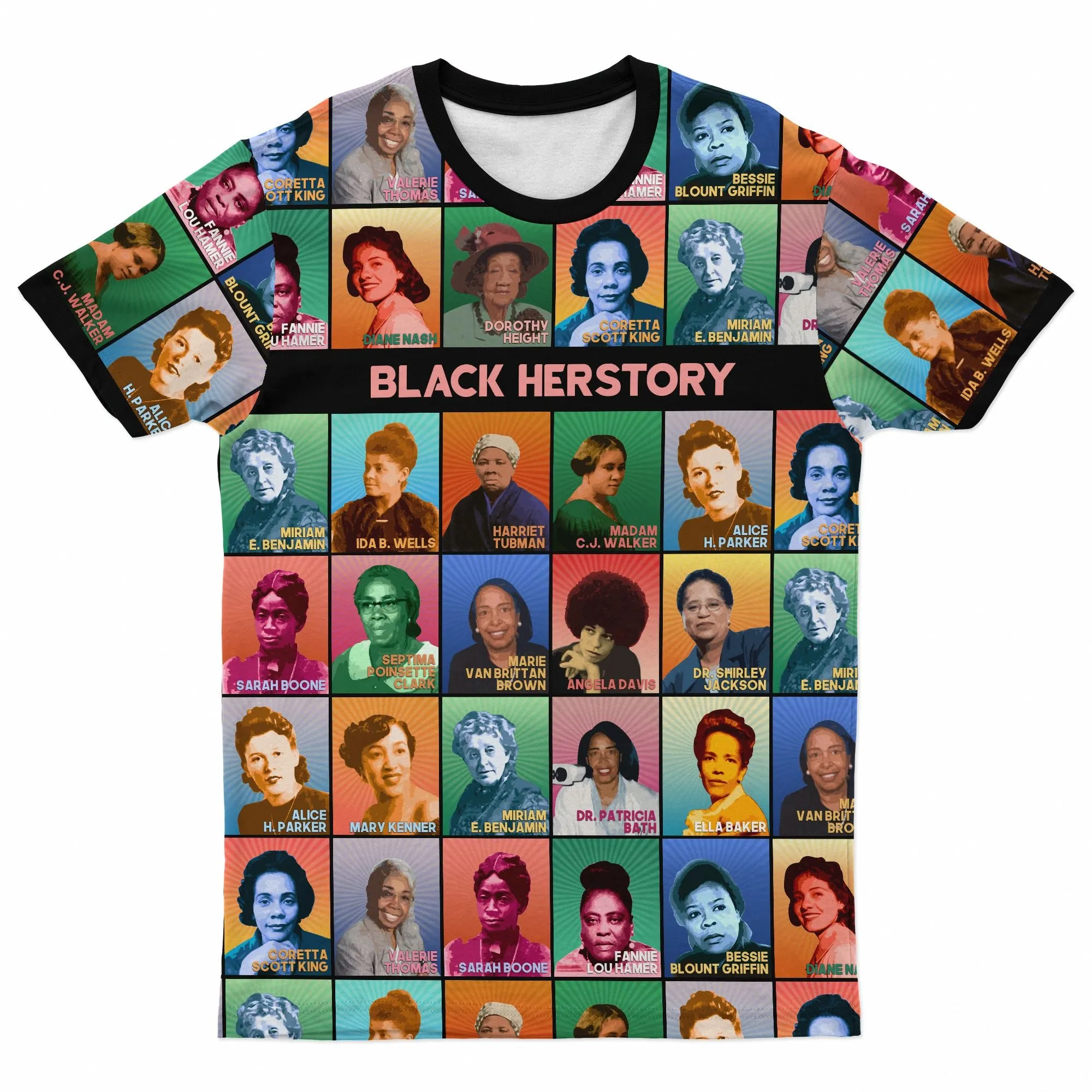 Black Herstory T-shirt and Shorts Set