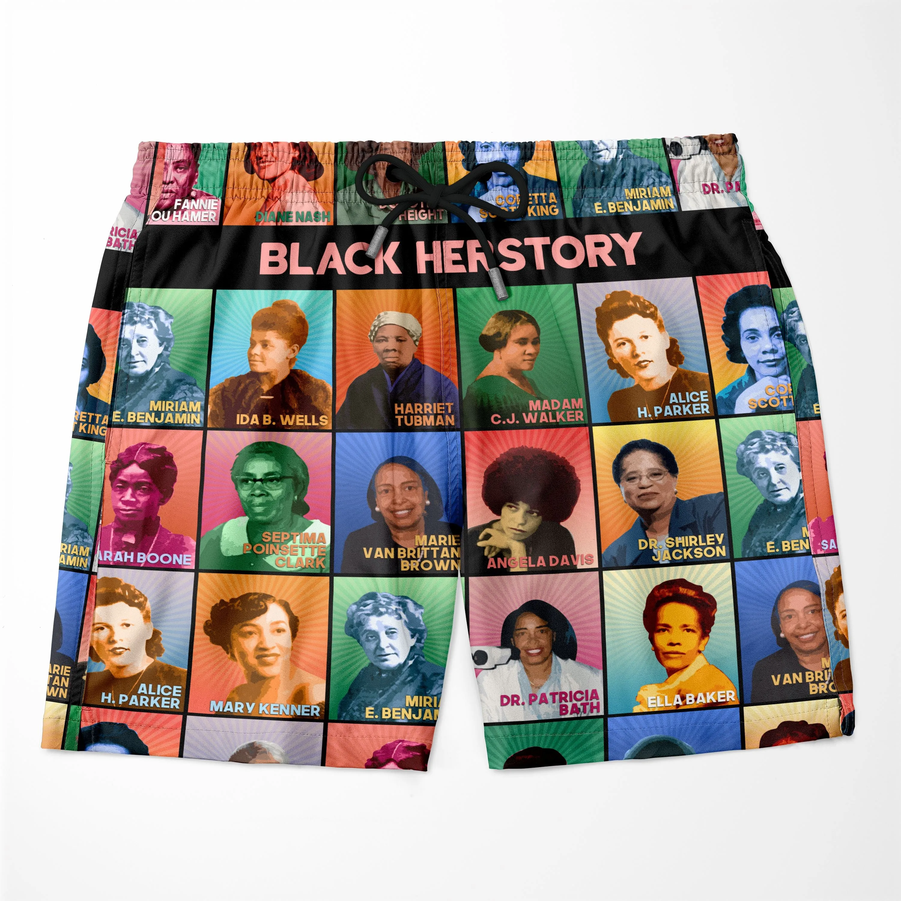 Black Herstory T-shirt and Shorts Set