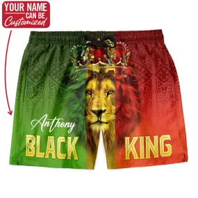 Black King Lion Shorts