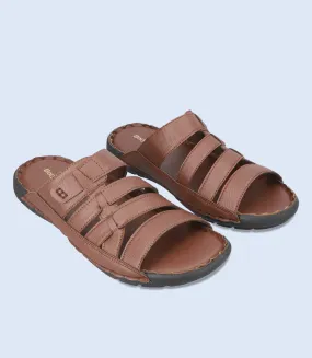 BM5527-BROWN-Men Slipper