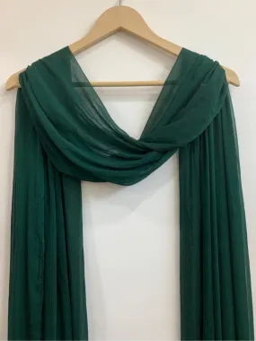 Bottle Green Chiffon Dupatta