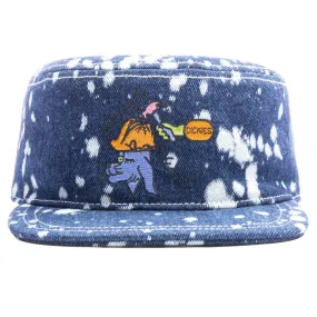 Brain Dead x Dickies Embroidered Painters Cap - Bleached Denim