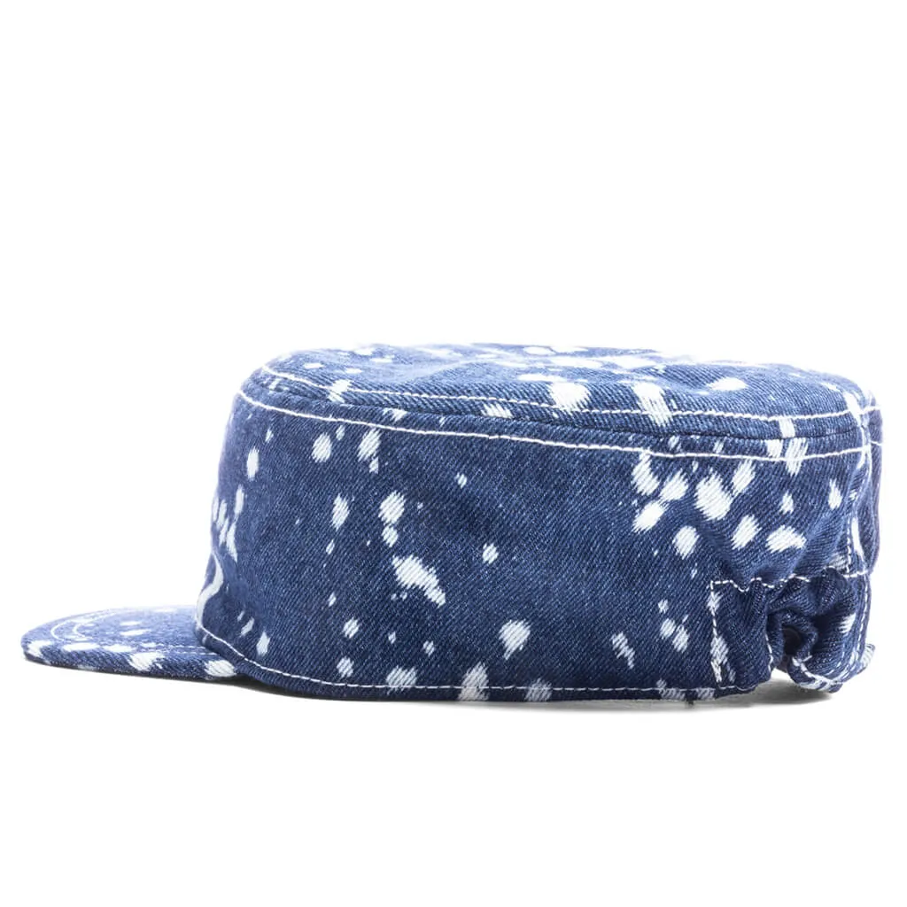 Brain Dead x Dickies Embroidered Painters Cap - Bleached Denim