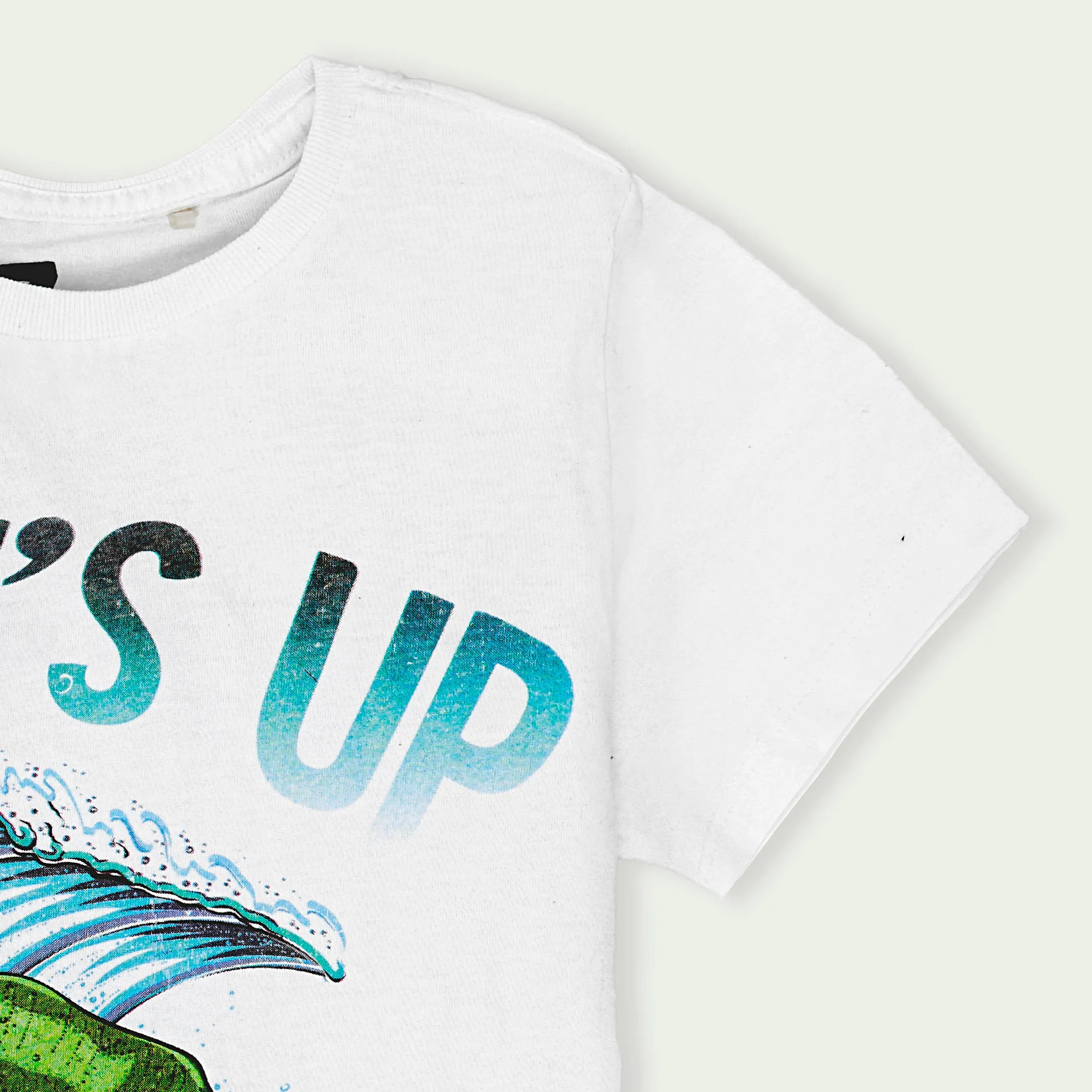 C1584 CKB Dino Surf's Up White T-Shirt