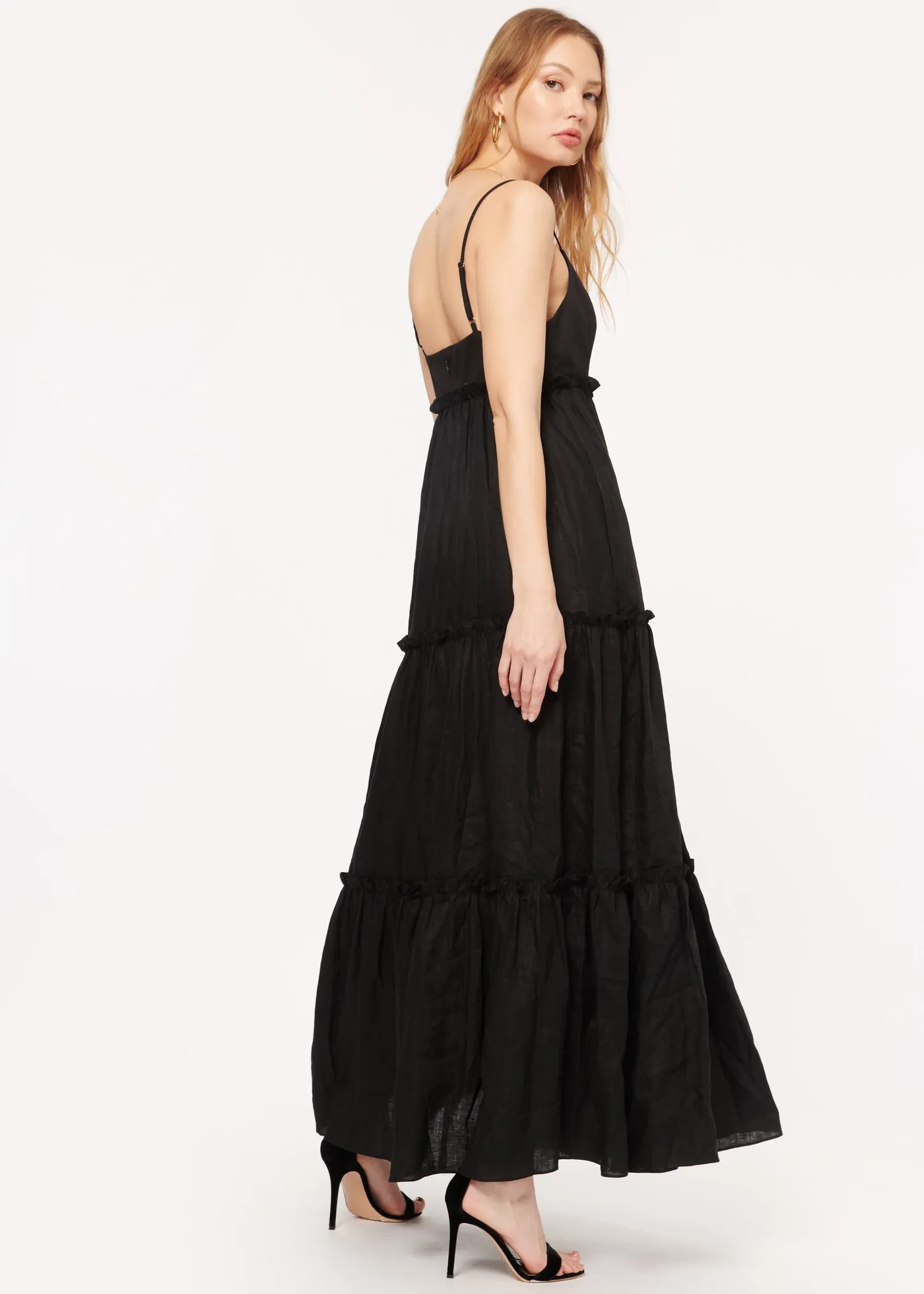 CAMI NYC GENEVIEVE DRESS BLACK