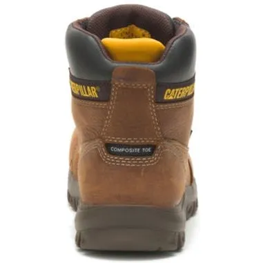 CAT Women's Resorption Waterproof Comp Toe Work Boot - Brown - P91392