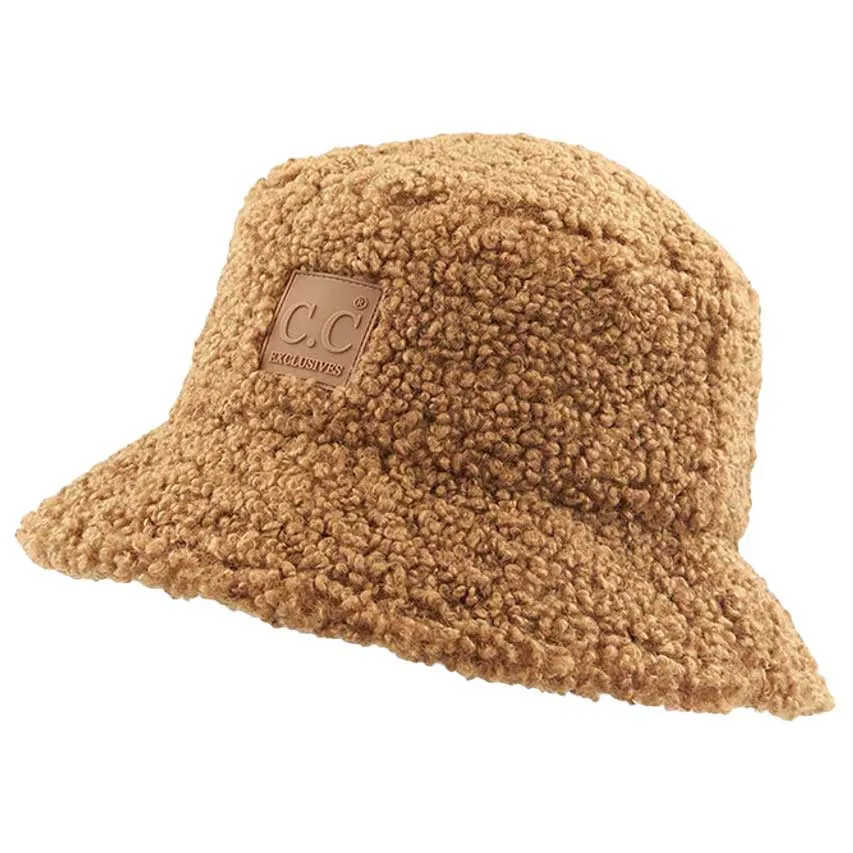 C.C Sherpa Bucket Hat with Rubber Patch