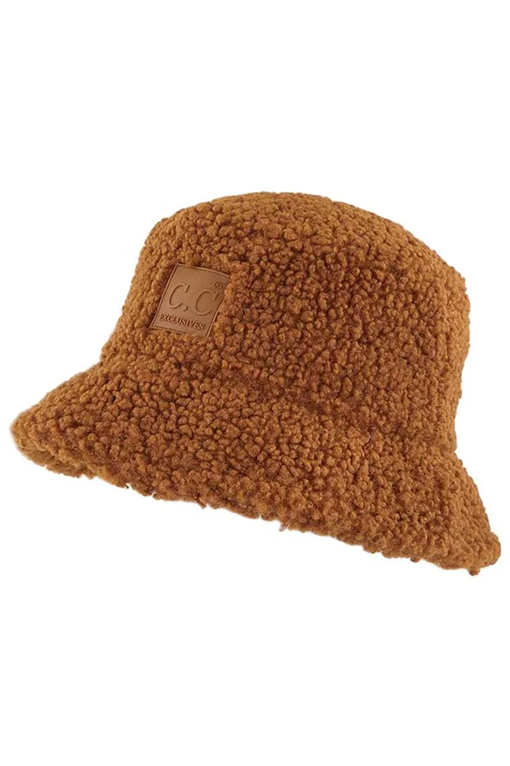 C.C Sherpa Bucket Hat with Rubber Patch