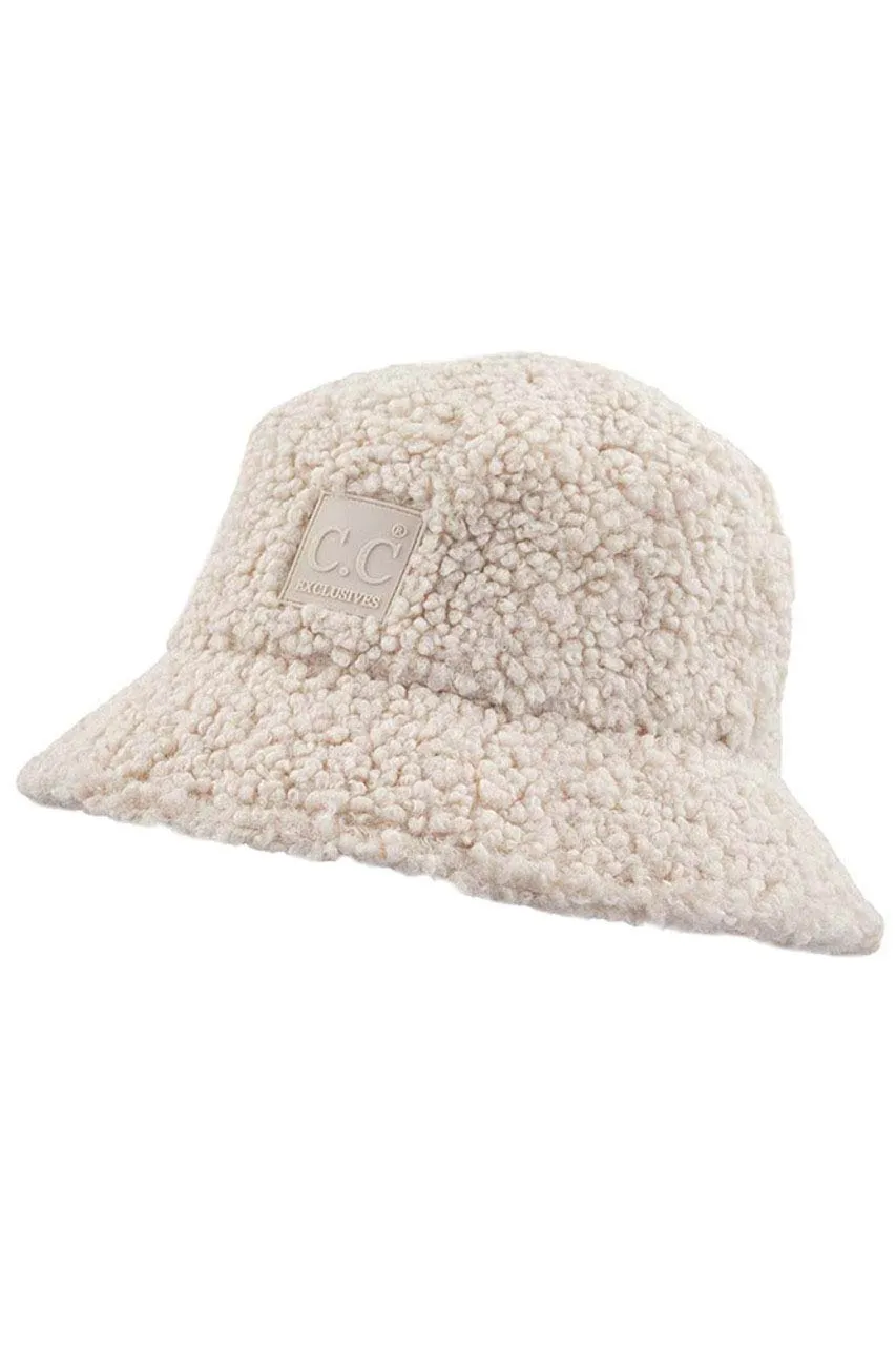 C.C Sherpa Bucket Hat with Rubber Patch