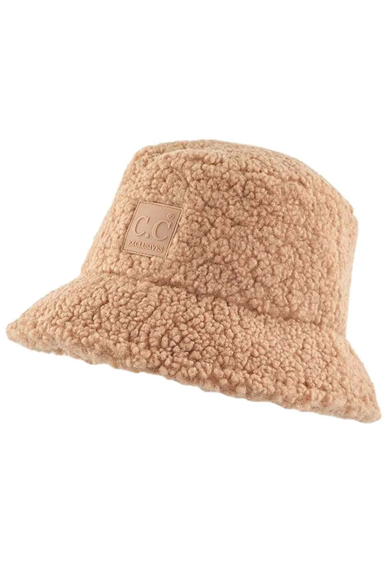 C.C Sherpa Bucket Hat with Rubber Patch