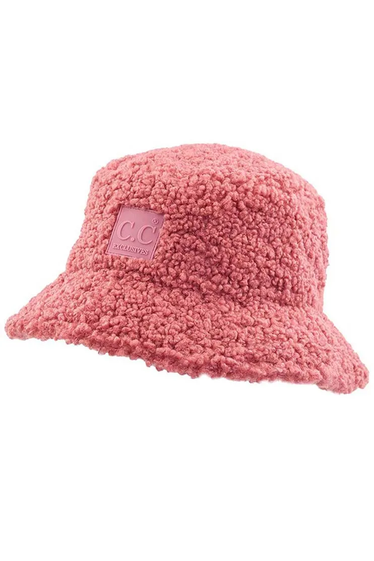 C.C Sherpa Bucket Hat with Rubber Patch