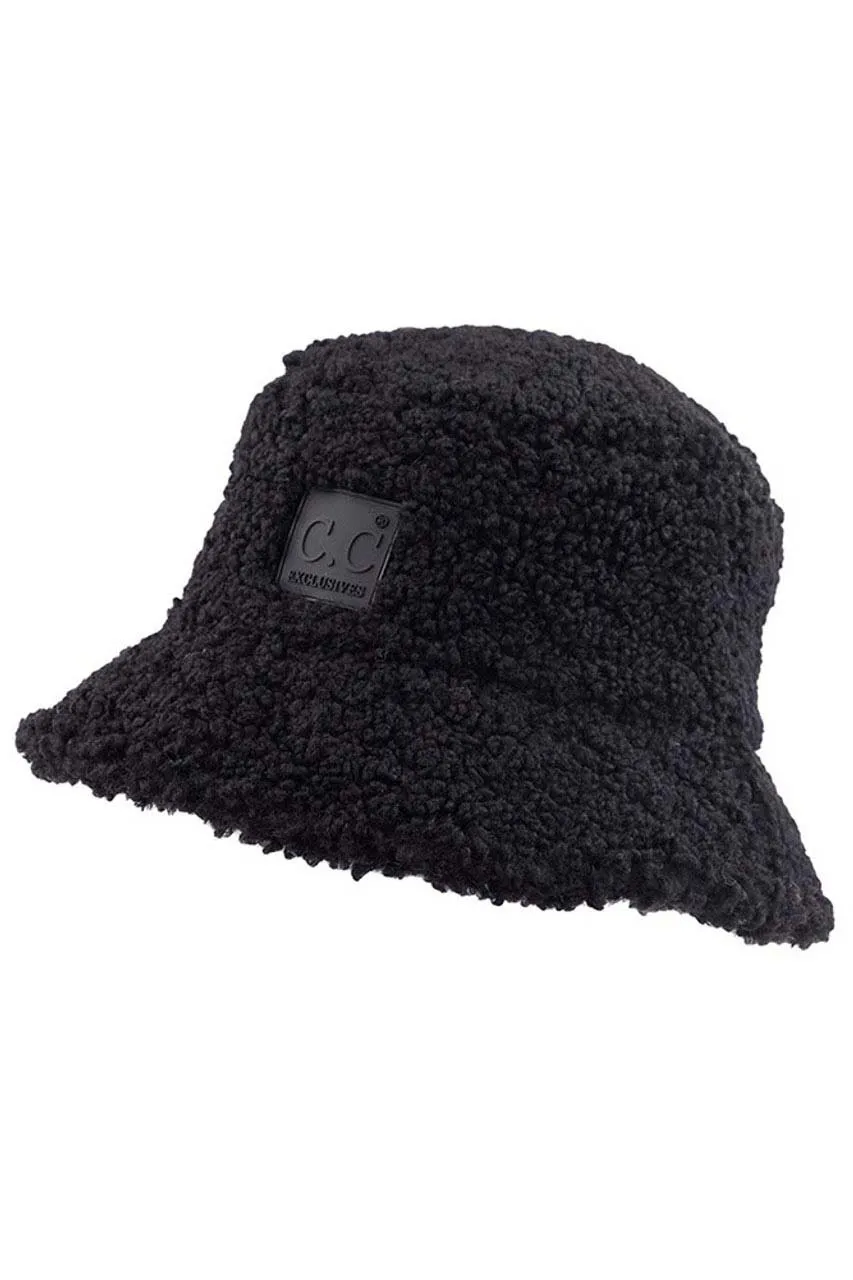 C.C Sherpa Bucket Hat with Rubber Patch