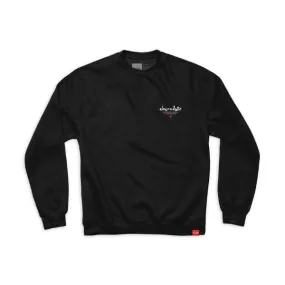 Chocolate Est Chunk Embroidered Crew - Black