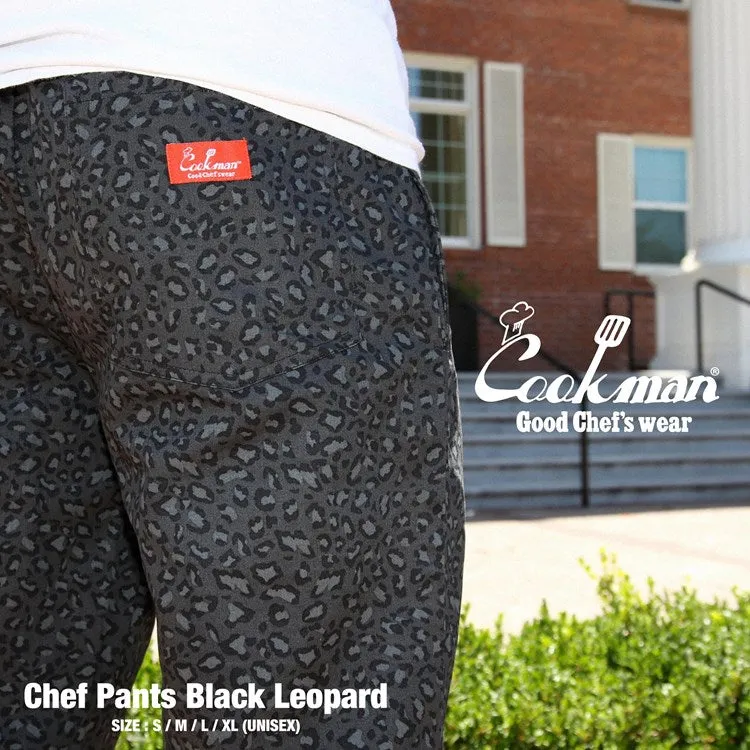 Cookman Chef Pants - Black Leopard