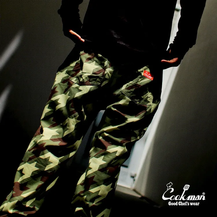 Cookman Chef Pants - Chidori Camo : Green