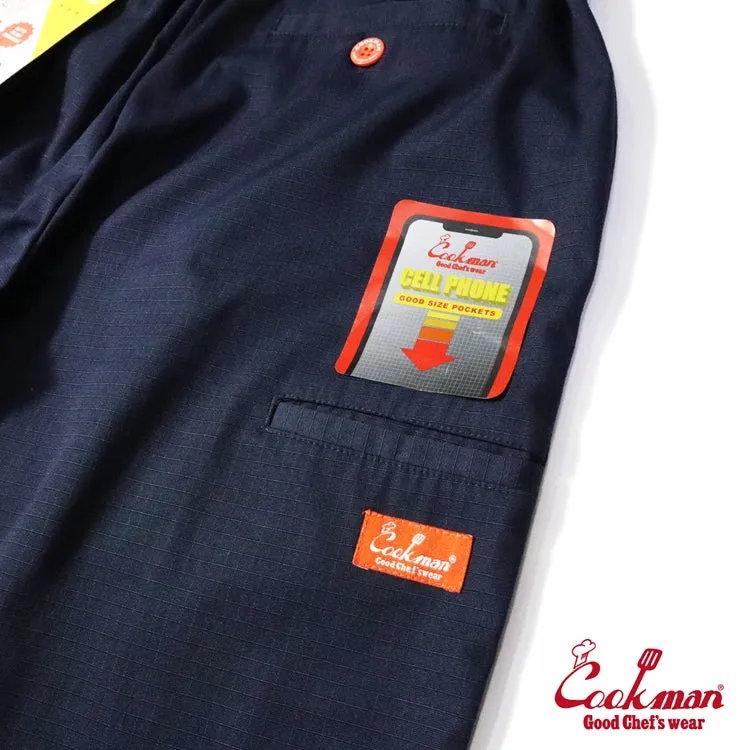 Cookman Chef Pants - Double Knee Ripstop : Navy