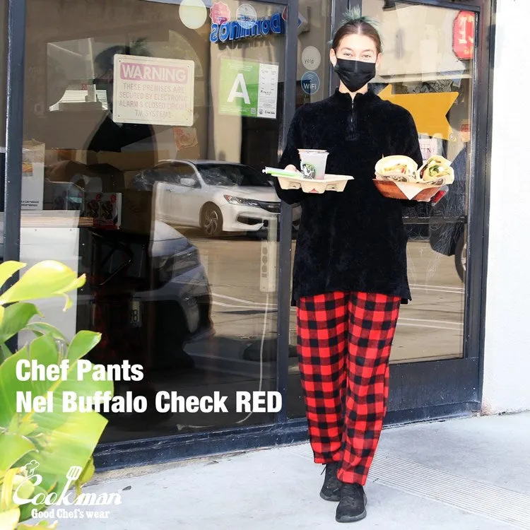 Cookman Chef Pants - Nel Buffalo Plaid : Red