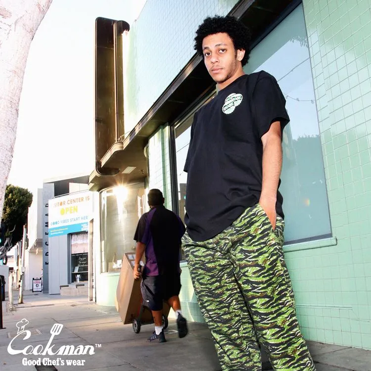 Cookman Chef Pants - Ripstop : Tiger Camo Green