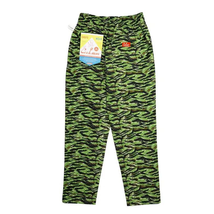 Cookman Chef Pants - Ripstop : Tiger Camo Green