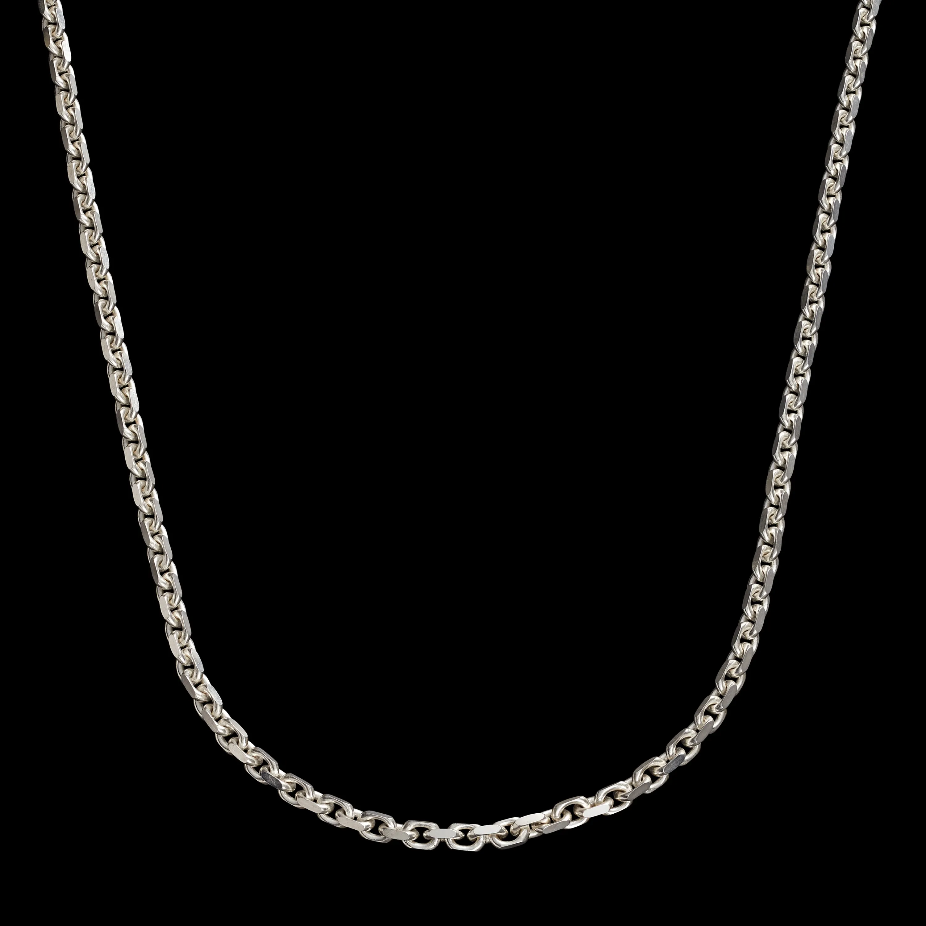 Courage Chain Necklace - Sterling Silver - 4 mm - 24