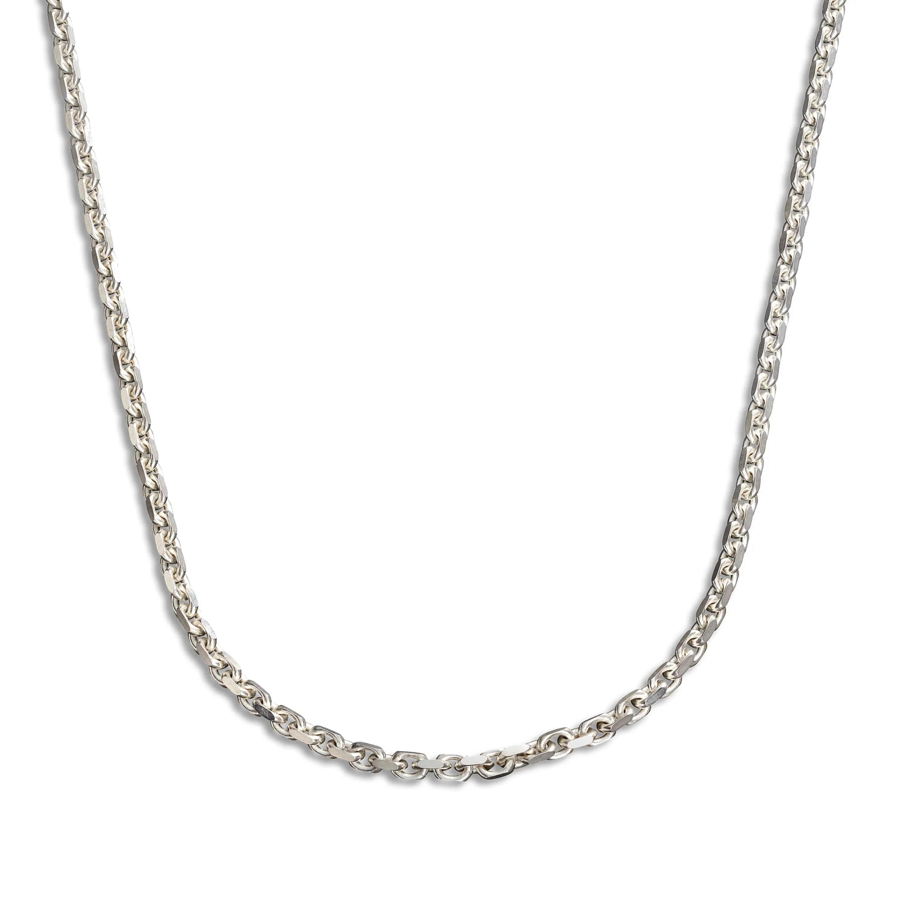 Courage Chain Necklace - Sterling Silver - 4 mm - 24