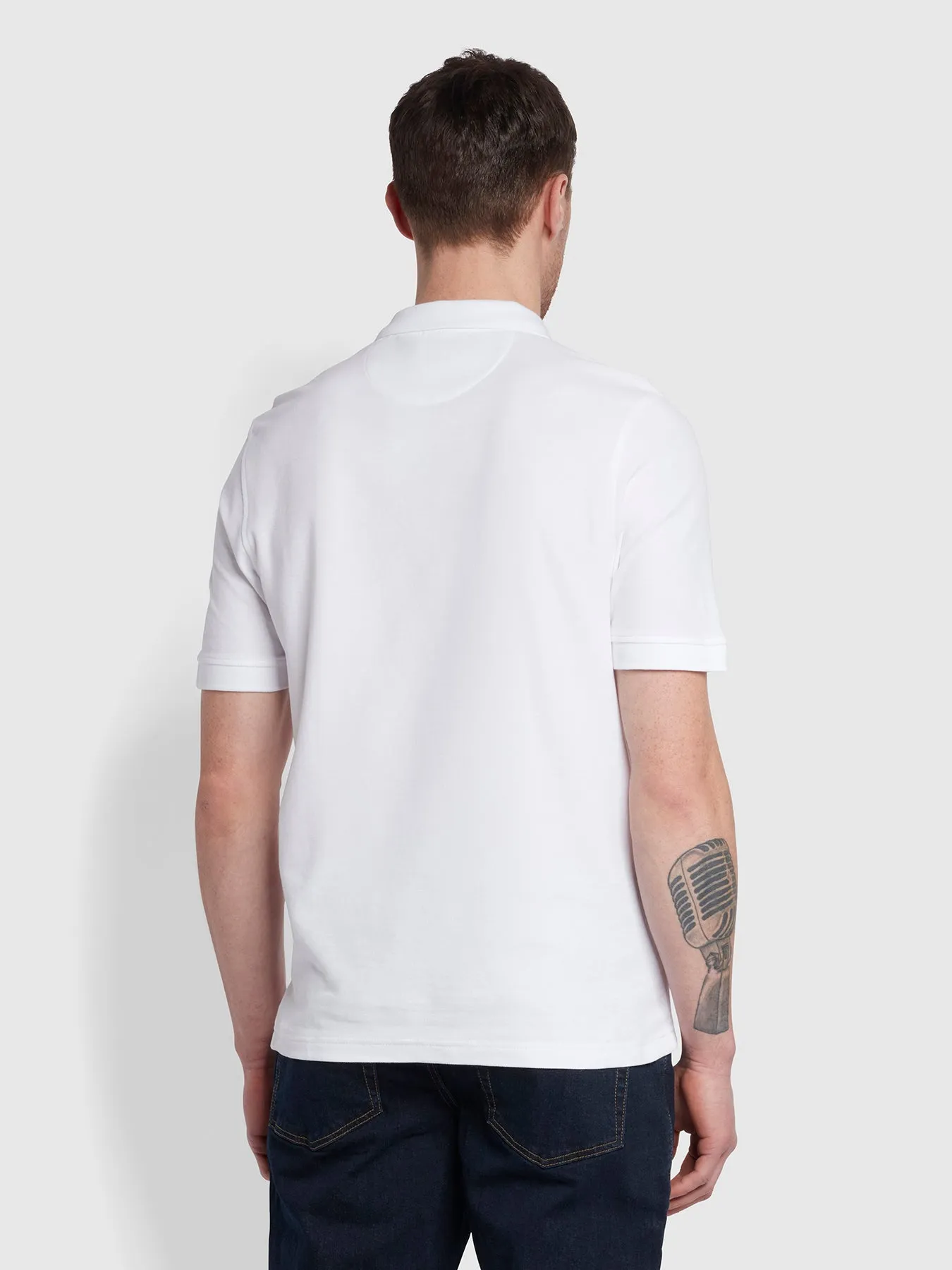 Cove Short Sleeve Polo Shirt In White