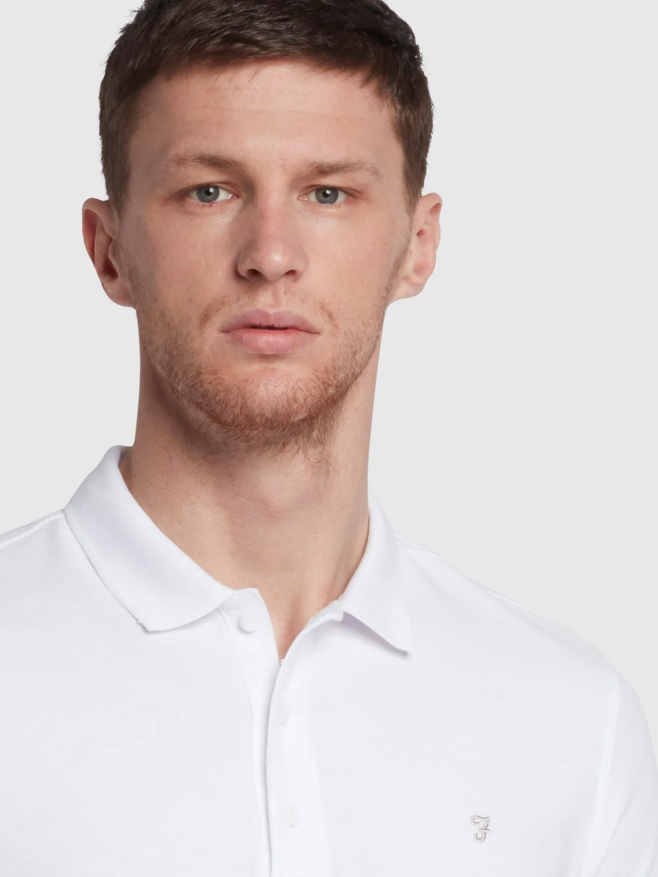 Cove Short Sleeve Polo Shirt In White