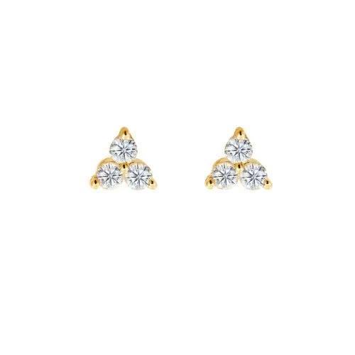 Diamond Trio Studs