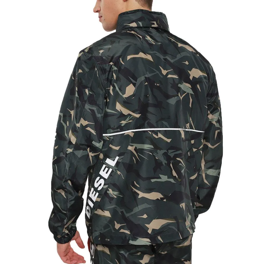 Diesel BMOWT-WINDSEA-P Hooded Shell Jacket  Camouflage