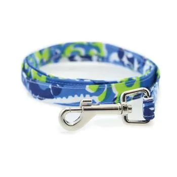 Dog Mesh Harness with Palm Tree | Blue