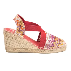 Embroidered  Wedge Espadrille for Women - Terra-7KT