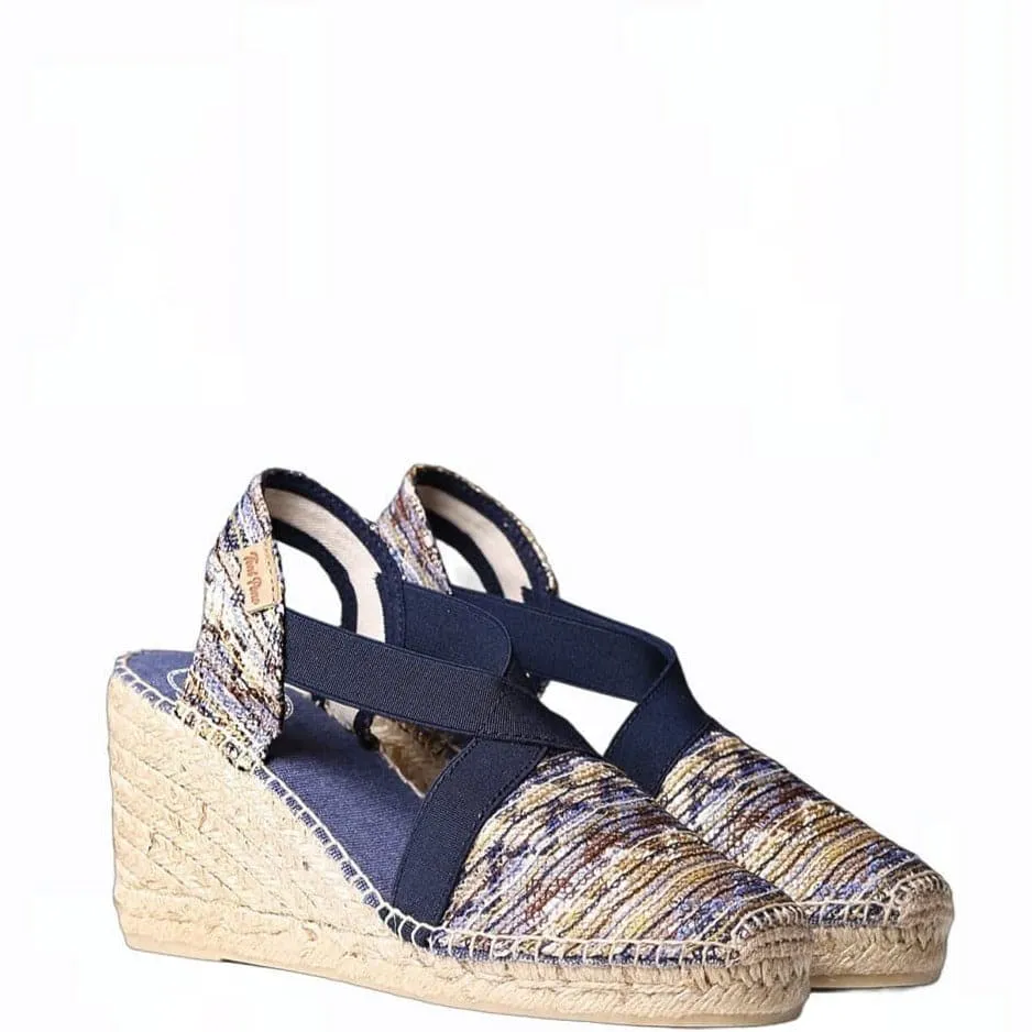 Embroidered  Wedge Espadrille for Women - Terra-7KT