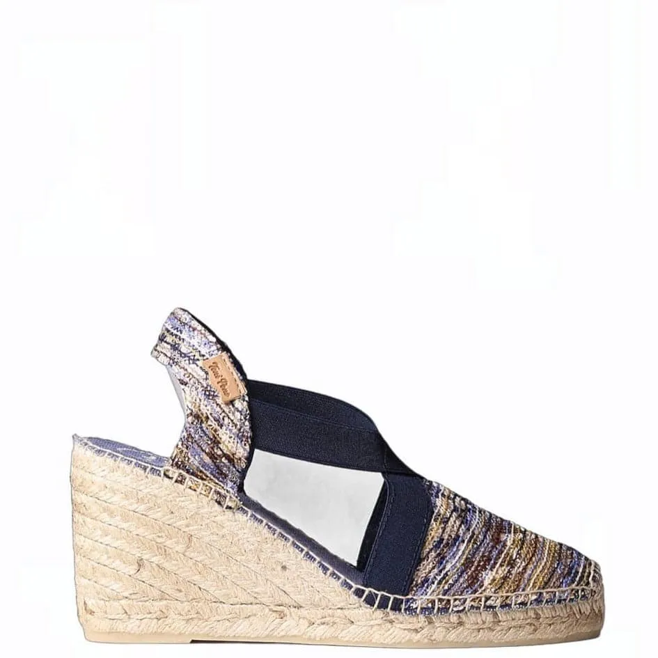 Embroidered  Wedge Espadrille for Women - Terra-7KT