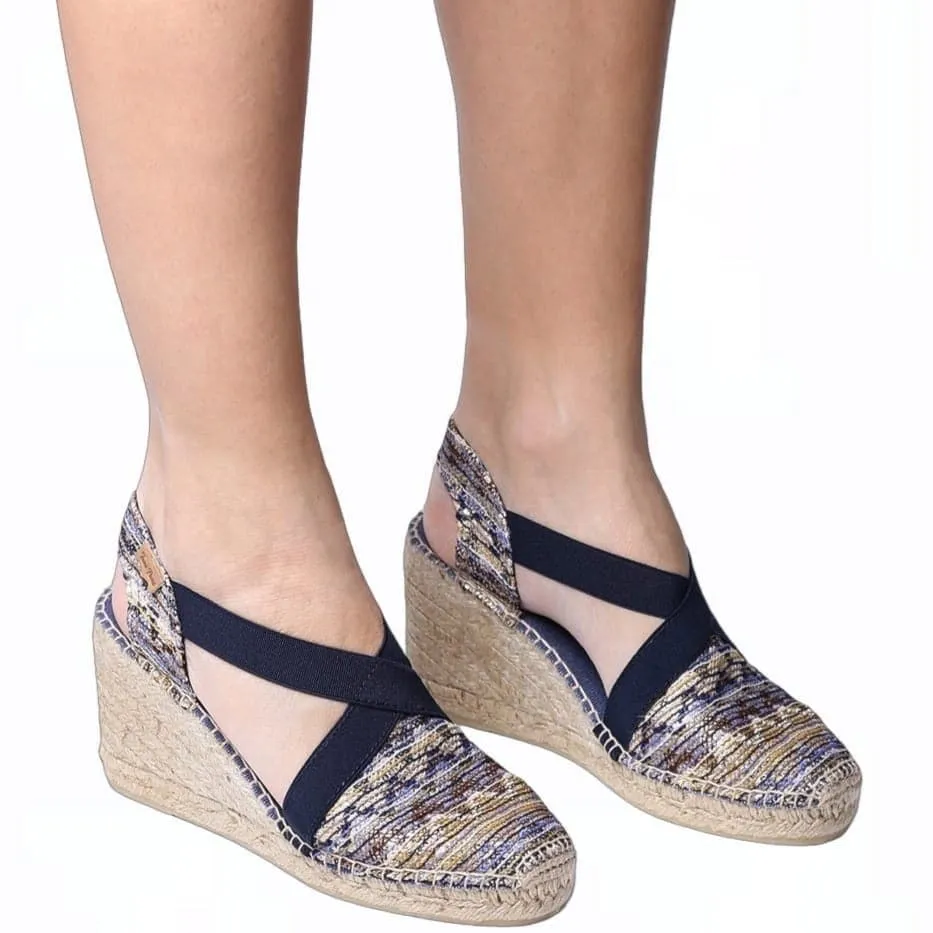 Embroidered  Wedge Espadrille for Women - Terra-7KT