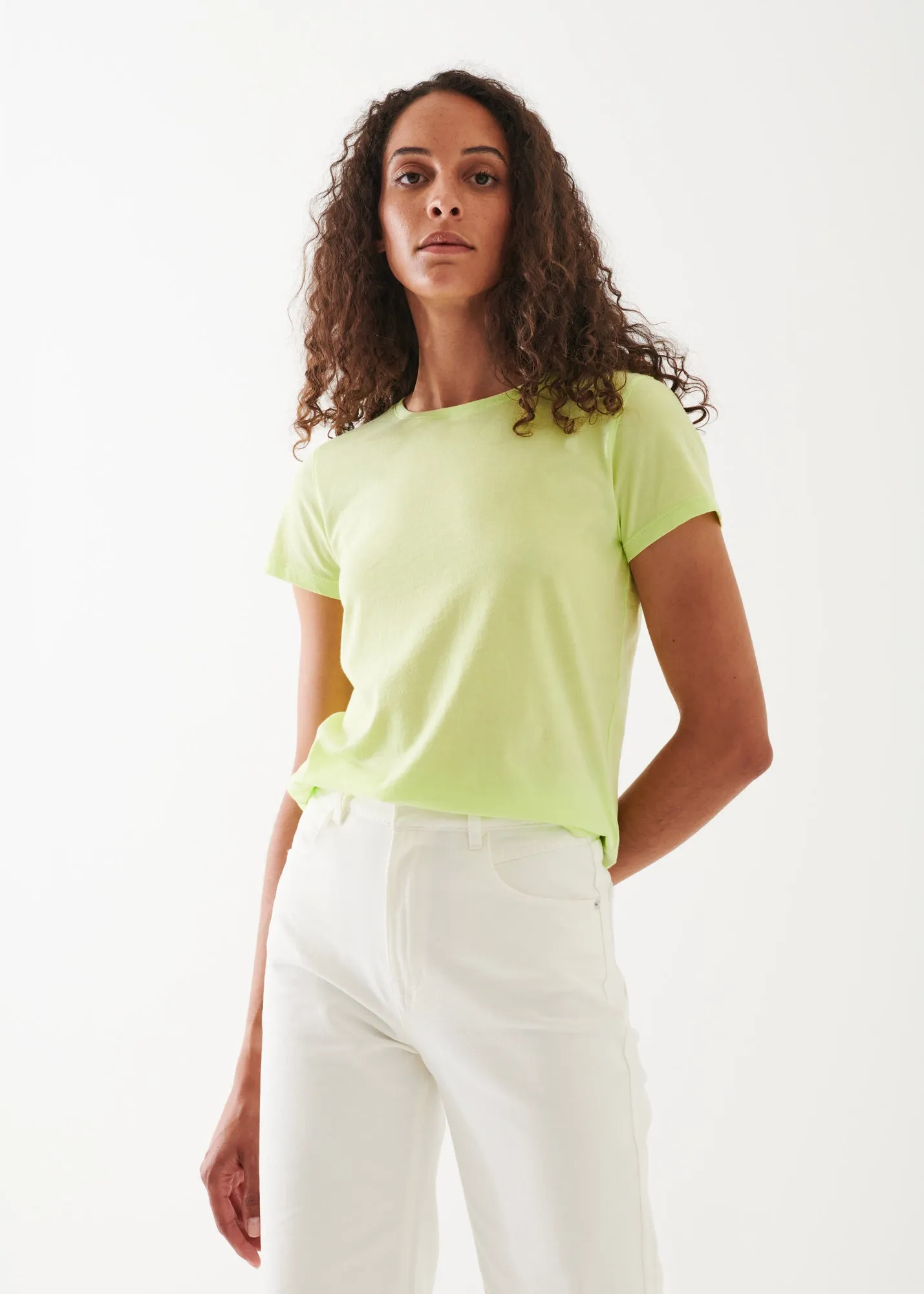 ENZYME WASH LIGHTWEIGHT PIMA COTTON T-SHIRT