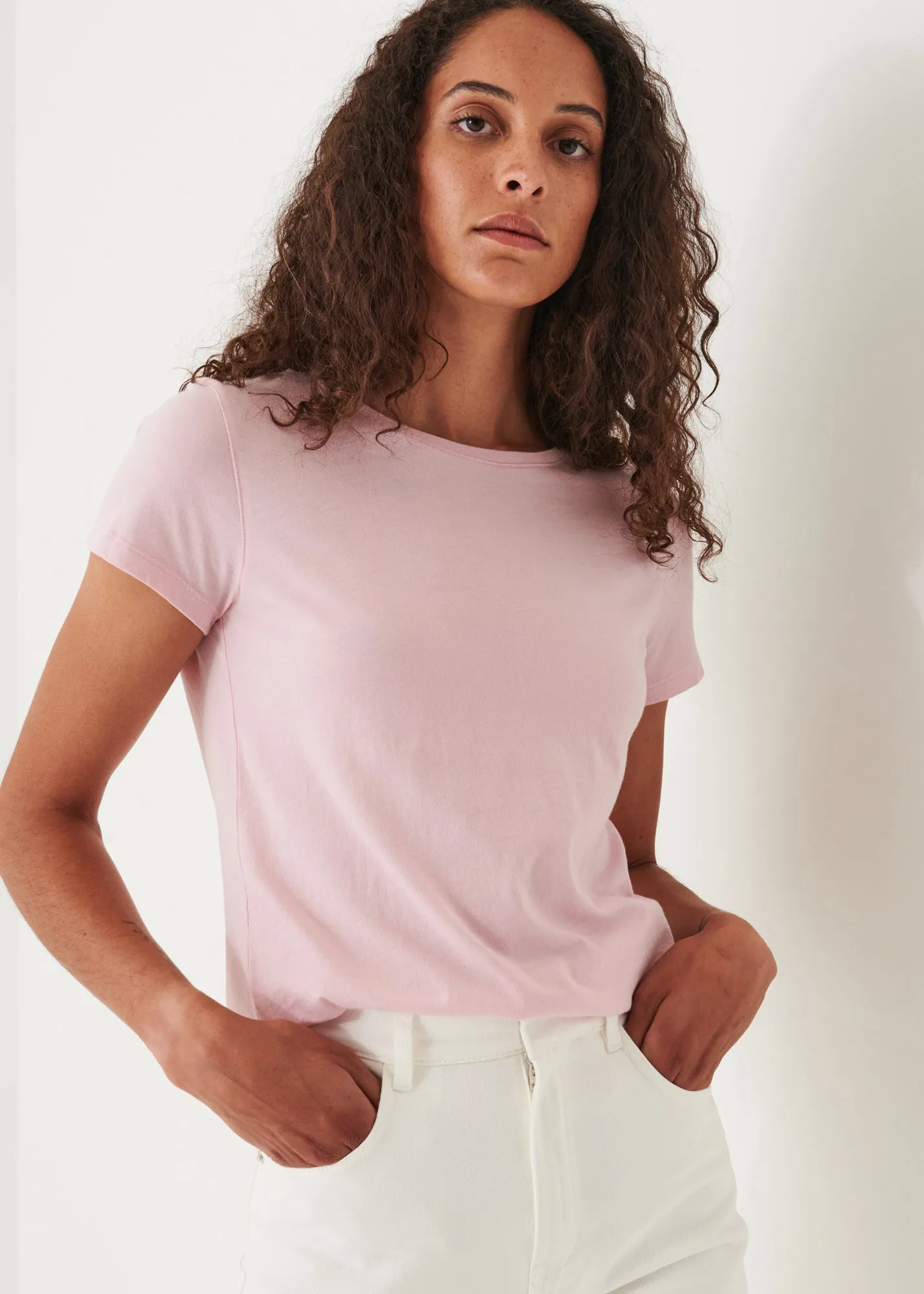 ENZYME WASH LIGHTWEIGHT PIMA COTTON T-SHIRT