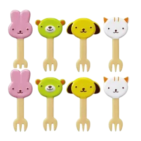 Four Animals Food Forks - Set A