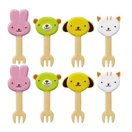 Four Animals Food Forks - Set A